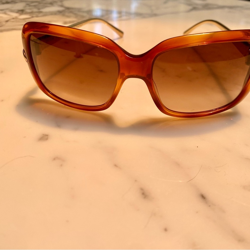David Yurman Gold and Amber Sunglass Arms